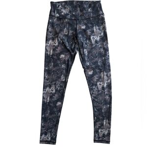 Women's Black and Gray Leggings Small Activewear